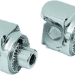 Load image into Gallery viewer, Kuryakyn Non-Pivot Splined Peg Adapter Harley-Davidson Models Chrome - Main Product View