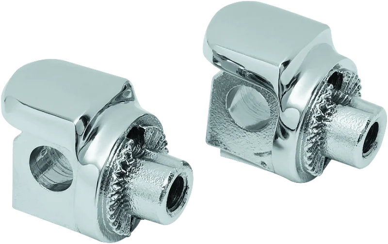 Kuryakyn Non-Pivot Splined Peg Adapter Harley-Davidson Models Chrome - Main Product View