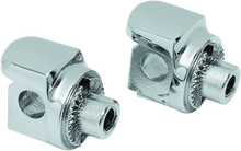 Load image into Gallery viewer, Kuryakyn Non-Pivot Splined Peg Adapter Harley-Davidson Models Chrome - Main Product View