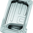 Load image into Gallery viewer, Kuryakyn Nova Curved Vertical Mount Side License Plate Holder Chrome - Main Product View