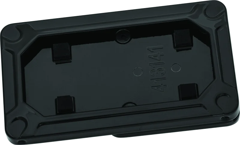 Kuryakyn Nova Side Mount License Plate Frame Gloss Black - Main Product View