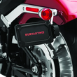 Load image into Gallery viewer, Kuryakyn Nova Side Mount License Plate Frame Gloss Black - Detail View