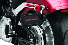 Load image into Gallery viewer, Kuryakyn Nova Side Mount License Plate Frame Gloss Black - Detail View