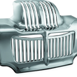 Load image into Gallery viewer, Kuryakyn Oil Cooler Cover 11-16 Touring Chrome - Main Product View