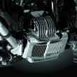 Load image into Gallery viewer, Kuryakyn Oil Cooler Cover 11-16 Touring Chrome - Side View