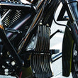 Load image into Gallery viewer, Kuryakyn Oil Cooler Cover Milwaukee-8 Black - Side View