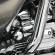 Load image into Gallery viewer, Kuryakyn Oil Filler Spout Cover 93-06 Touring Models Chrome - Side View