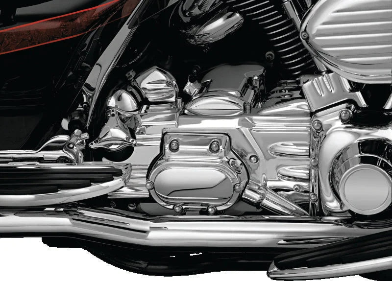 Kuryakyn Oil Filler Spout Cover 93-06 Touring Models Chrome - Detail View