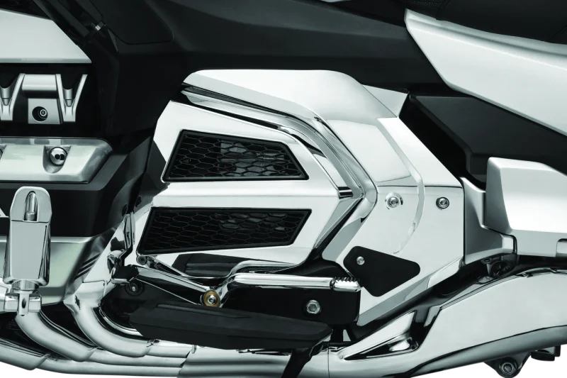 Kuryakyn Omni Transmission Covers GL1800 Chrome - Side View
