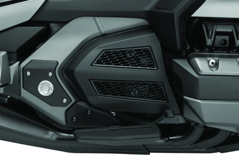 Kuryakyn Omni Transmission Covers GL1800 Satin Black - Side View