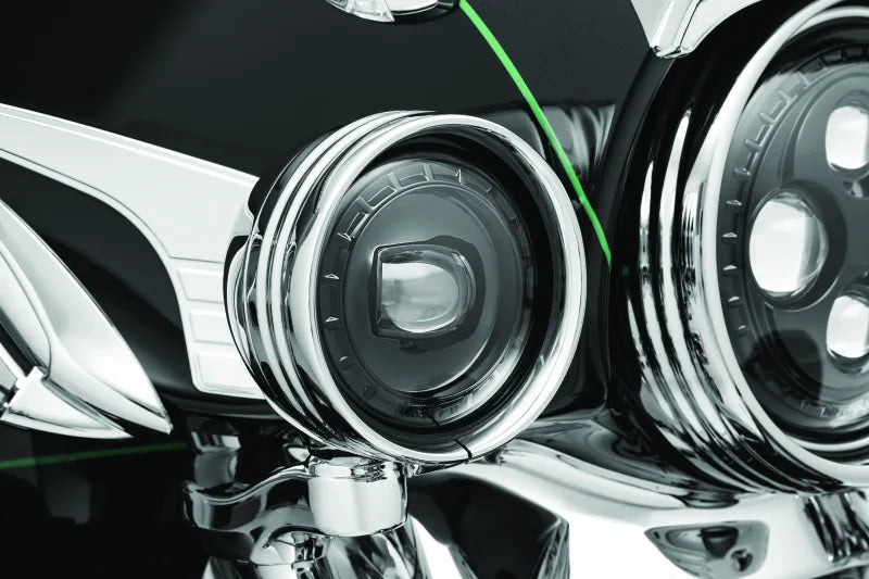 Kuryakyn Orbit 4-1/2in Passing Lamps Black - Back View