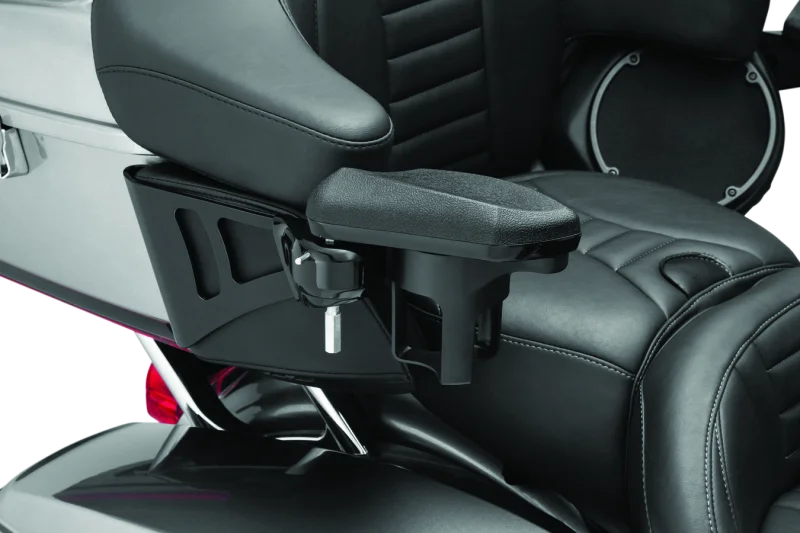 Kuryakyn Passenger Armrest 14-Up Touring & Tri Glide Black - Back View