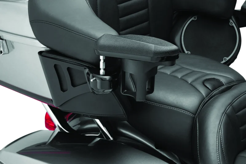 Kuryakyn Passenger Armrest 14-Up Touring & Tri Glide Black - Installation View