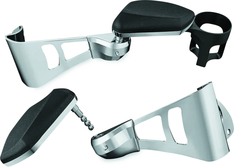 Kuryakyn Passenger Armrests  14-23 Touring Models Chrome - Main Product View