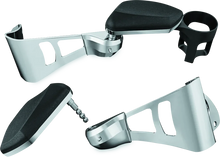 Load image into Gallery viewer, Kuryakyn Passenger Armrests  14-23 Touring Models Chrome - Main Product View