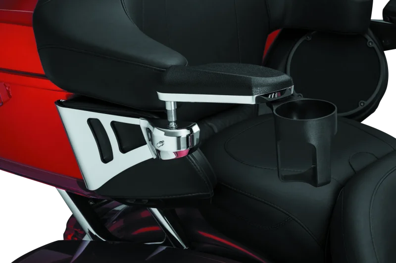 Kuryakyn Passenger Armrests  14-23 Touring Models Chrome - Additional View 6