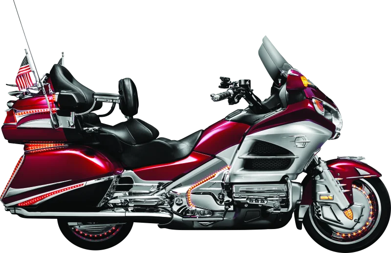 Kuryakyn Passenger Drink Holder 01-17 GL1800 Chrome - Side View
