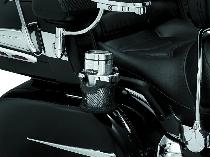 Kuryakyn Passenger Drink Holder 01-17 GL1800 Chrome - Back View