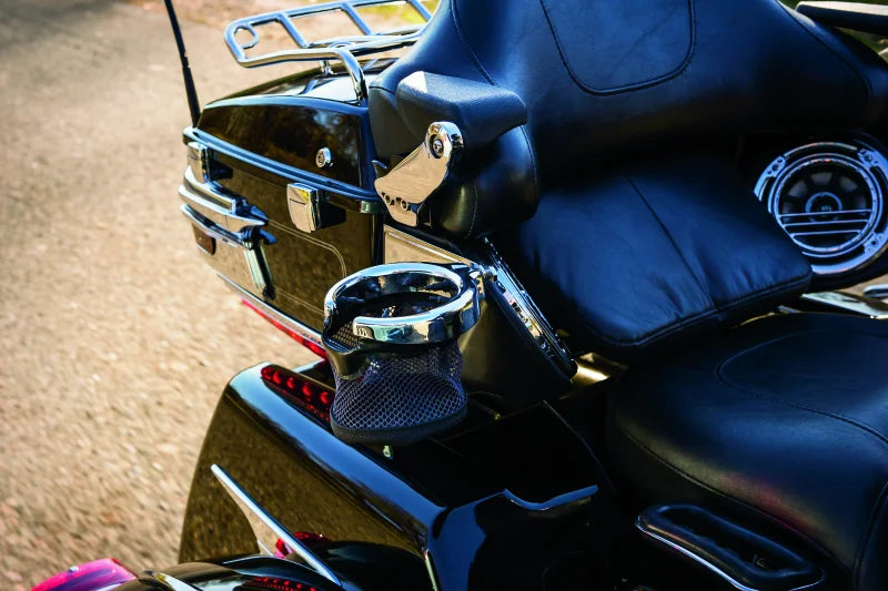 Kuryakyn Passenger Drink Holder With Basket 14-Up Touring Right Side Chrome - Additional View 6