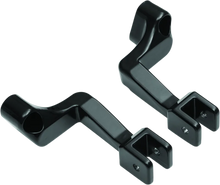 Load image into Gallery viewer, Kuryakyn Passenger Peg Mounts Indian Models Gloss Black - Main Product View