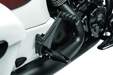 Load image into Gallery viewer, Kuryakyn Passenger Peg Mounts Indian Models Gloss Black - Side View