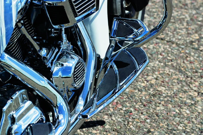 Kuryakyn Phantom Brake Pedal Pad FL Touring Models Chrome - Side View