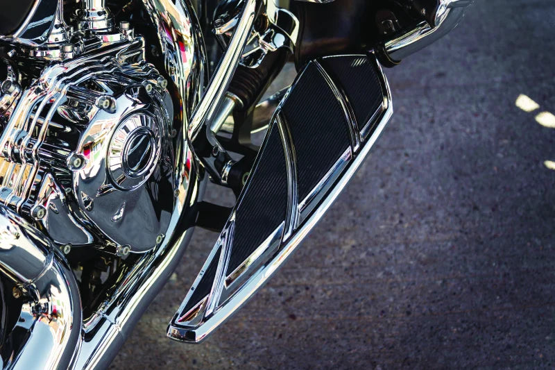 Kuryakyn Phantom Floorboards Chrome - Back View