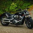Load image into Gallery viewer, Kuryakyn Phantom Grips Indian Black - Side View