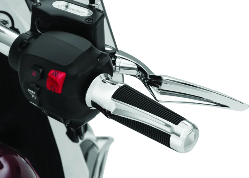 Kuryakyn Phantom Grips Indian Chrome - Side View