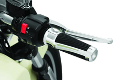 Load image into Gallery viewer, Kuryakyn Phantom Grips Indian Chrome - Side View