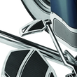 Load image into Gallery viewer, Kuryakyn Phantom Shift Peg Chrome - Back View