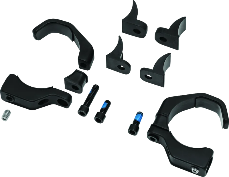 Kuryakyn Pipe Wrench Fork Mounts Black - Main Product View