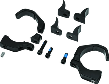 Load image into Gallery viewer, Kuryakyn Pipe Wrench Fork Mounts Black - Main Product View