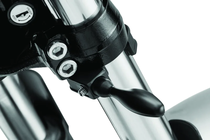 Kuryakyn Pipe Wrench Fork Mounts Black - Back View