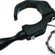 Load image into Gallery viewer, Kuryakyn Pipe Wrench Fork Mounts Black - Installation View