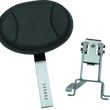 Load image into Gallery viewer, Kuryakyn Plug-N-Go Driver Backrest 14-Up Indian Black Pad, Chrome - Main Product View