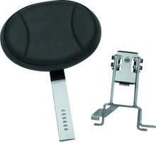 Load image into Gallery viewer, Kuryakyn Plug-N-Go Driver Backrest 14-Up Indian Black Pad, Chrome - Main Product View