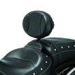 Load image into Gallery viewer, Kuryakyn Plug-N-Go Driver Backrest 14-Up Indian Black Pad, Chrome - Side View
