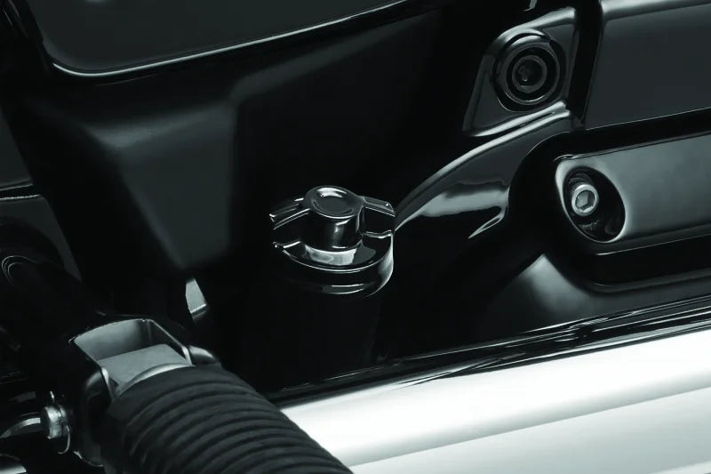 Kuryakyn Precision Dipstick 18-Up Softail Models Gloss Black - Back View