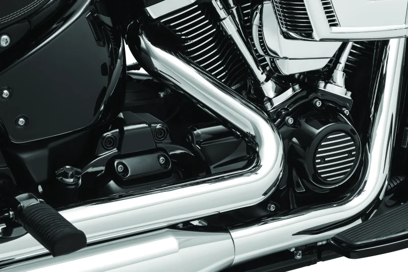 Kuryakyn Precision Oil Line Cover Black - Side View