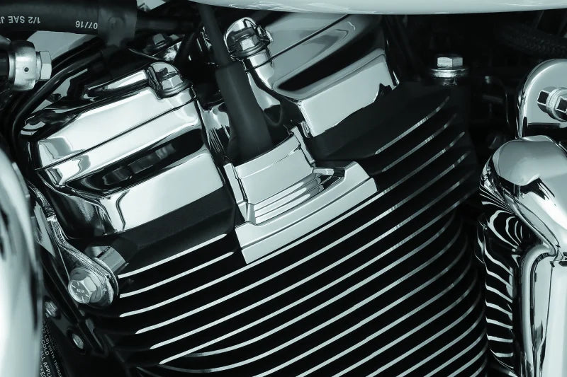 Kuryakyn Precision Spark Plug Cover Milwaukee-8 Chrome - Side View