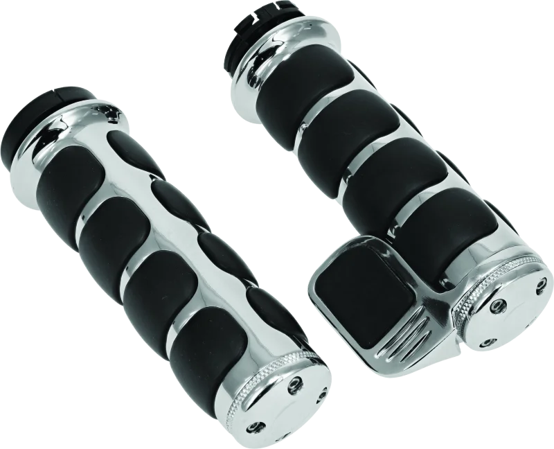 Kuryakyn Premium ISO Grip With Throttle Boss Dual Cable Chrome - Main Product View