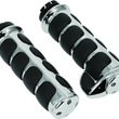 Load image into Gallery viewer, Kuryakyn Premium ISO Grips With Throttle Boss Dual Cable Chrome - Main Product View