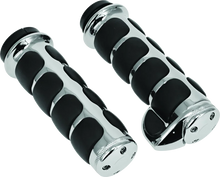 Load image into Gallery viewer, Kuryakyn Premium ISO Grips With Throttle Boss Throttle-By-Wire Chrome - Main Product View