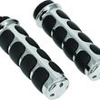 Load image into Gallery viewer, Kuryakyn Premium ISO Grips Without Throttle Boss Dual Cable Chrome - Main Product View