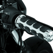 Load image into Gallery viewer, Kuryakyn Premium ISO Grips Without Throttle Boss Throttle-By-Wire Chrome - Side View