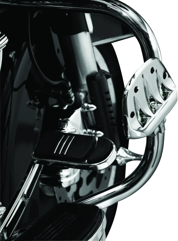 Kuryakyn Premium Mini Board With Male Mount Adapter Chrome - Side View