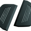 Load image into Gallery viewer, Kuryakyn Premium Passenger Board Inserts 86-Up Touring Models Black - Main Product View