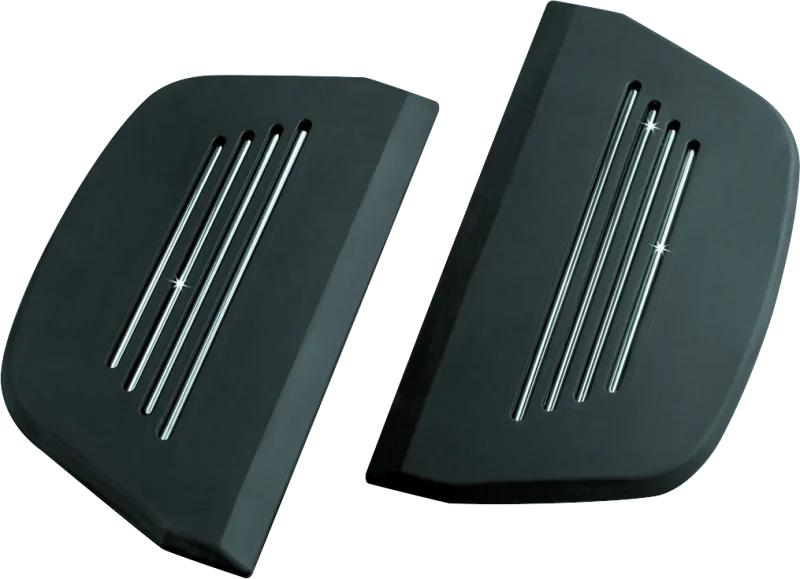 Kuryakyn Premium Passenger Board Inserts 86-Up Touring Models Black - Main Product View