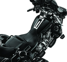 Load image into Gallery viewer, Kuryakyn Premium Passenger Board Inserts 86-Up Touring Models Black - Side View